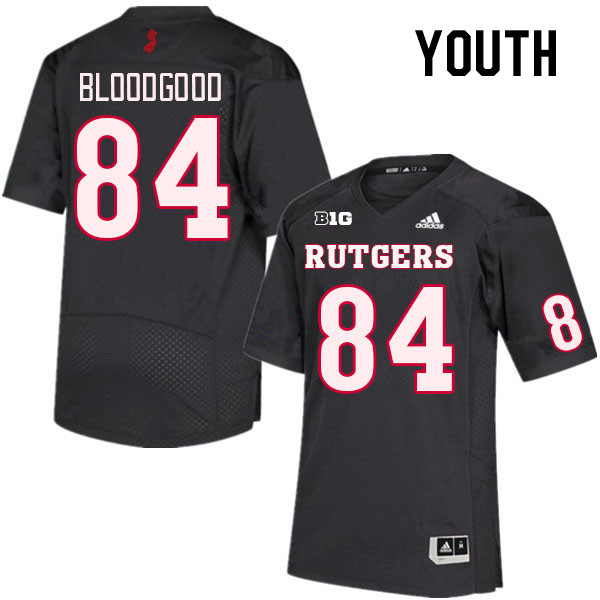 Youth #84 Gunnison Bloodgood Rutgers Scarlet Knights College Football Jerseys Stitched Sale-Black